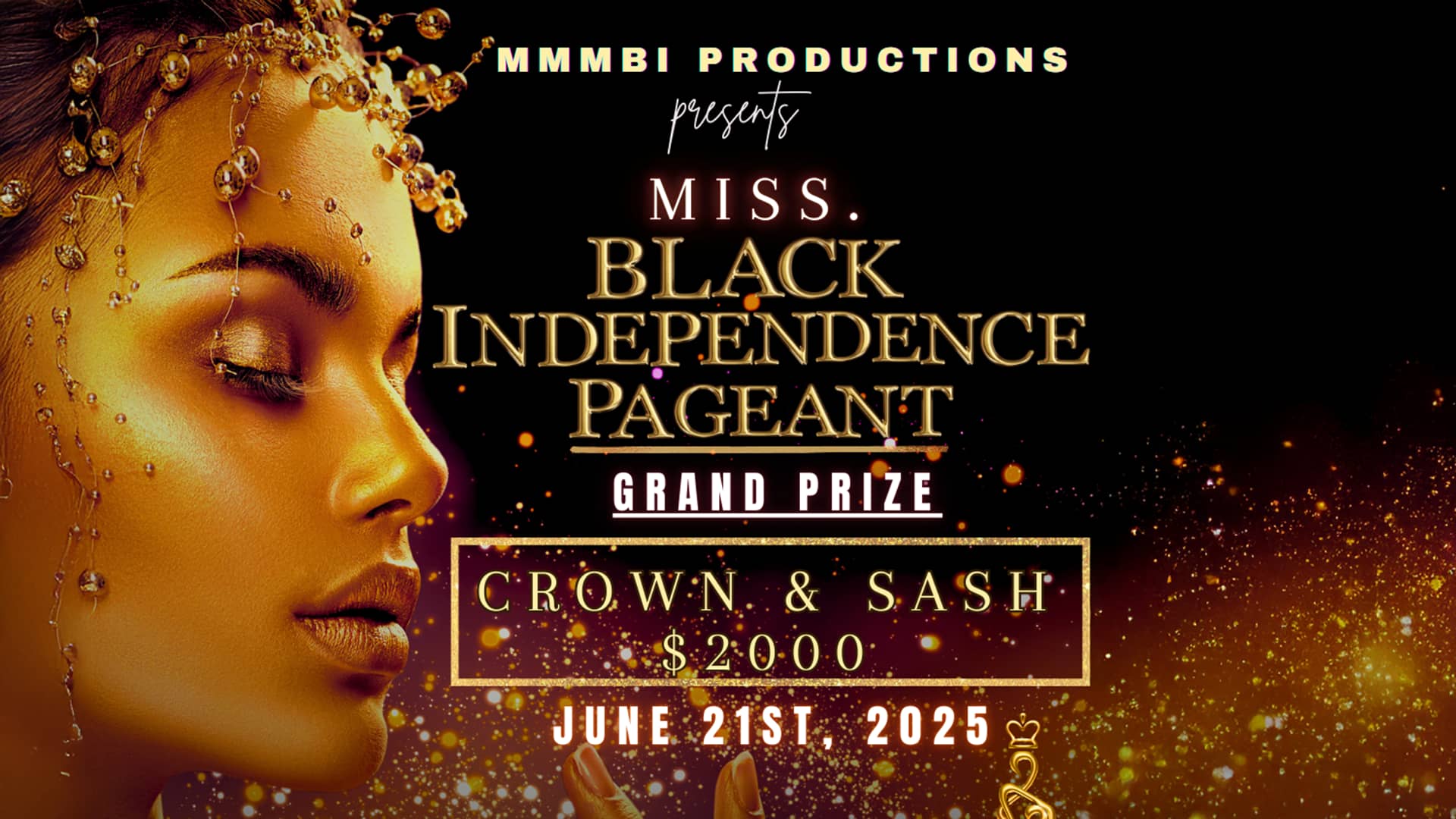 Miss Black Independence Banner